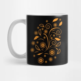 Fantasy flowers and leaves Mug